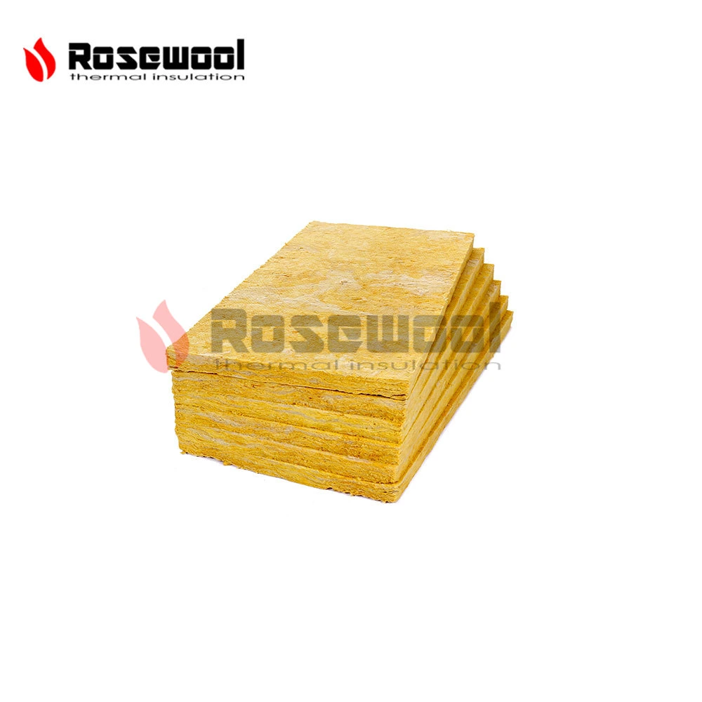 Building Material Rockwool Wall Panel Rock Wool Board with Sound Insulation Capability