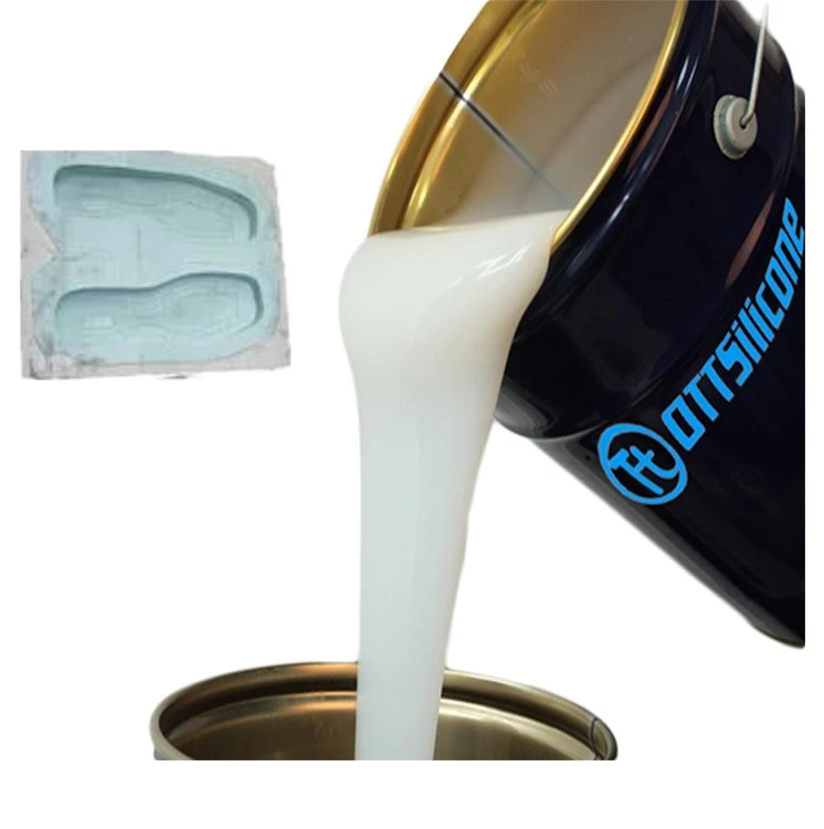 Белый цвет Liquid RTV-2 силиконовая резина для формы Shoe Sole Бронзовый литье