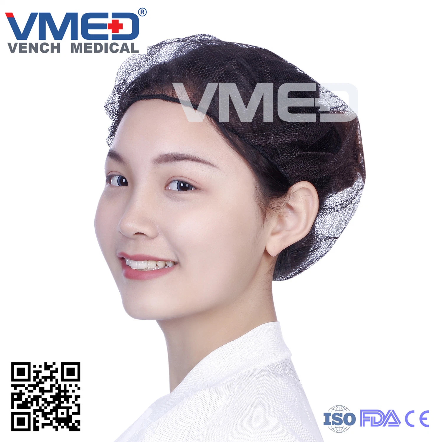 Nylon Hairnet, Disposable Hairnet, Bouffant/Nurse/Chef/Doctor/Surgical/Round Hairnet, Hospital/Medical/Dental Hairnet