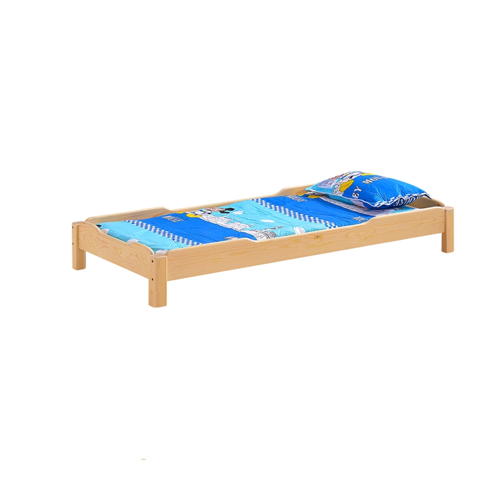 Cama de criança de madeira de faia de alta qualidade, beliche escolar para jardim de infância, pré-escola e creche, cama infantil.