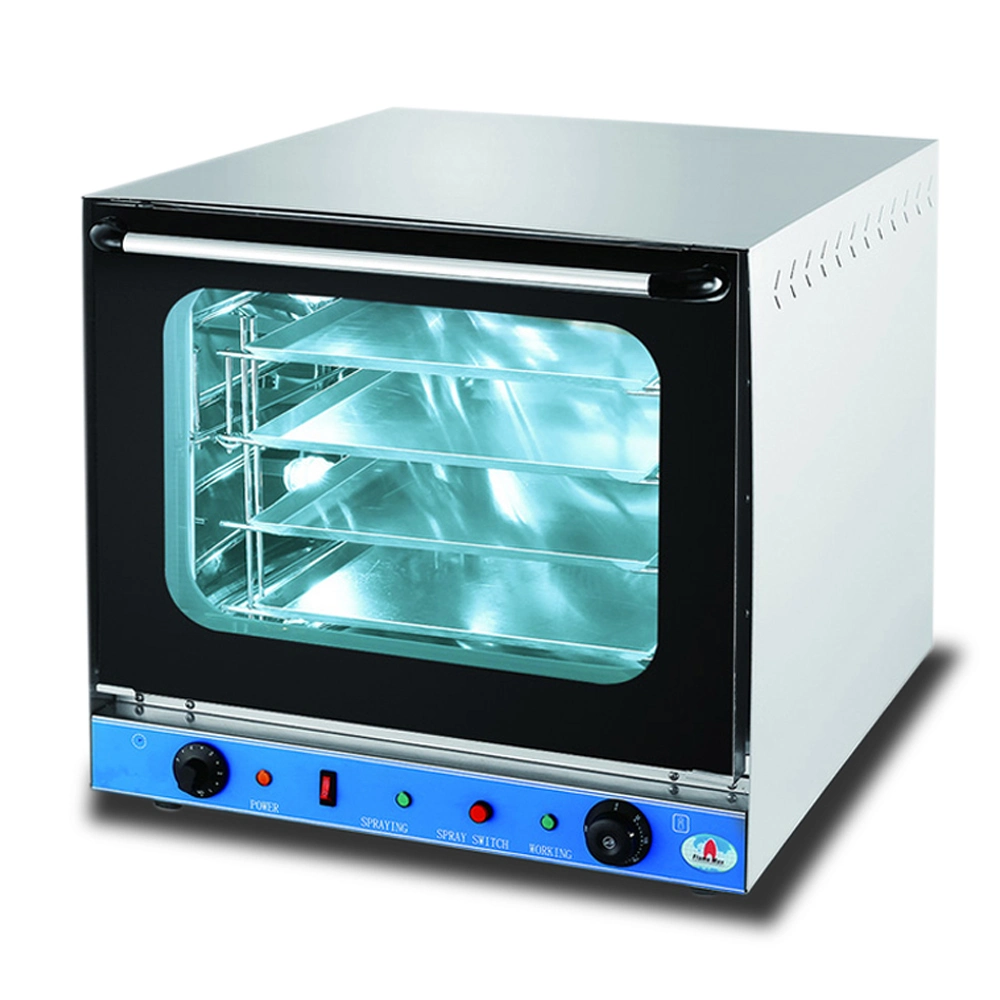 Electric Hot Air Baking Oven Bakery Food Bread Pizza Convection Oven with Steam Spray (HEO-8M-B)