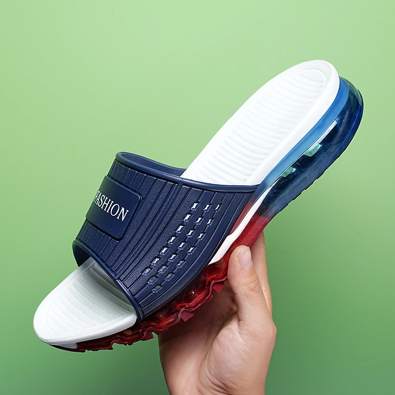 شرائح فقاعية بالجملة الطباعة المخصصة بشكل مسطح شرائح PVC Footwear أحدث تصميم EVA Plain Slide Footwear للرجال