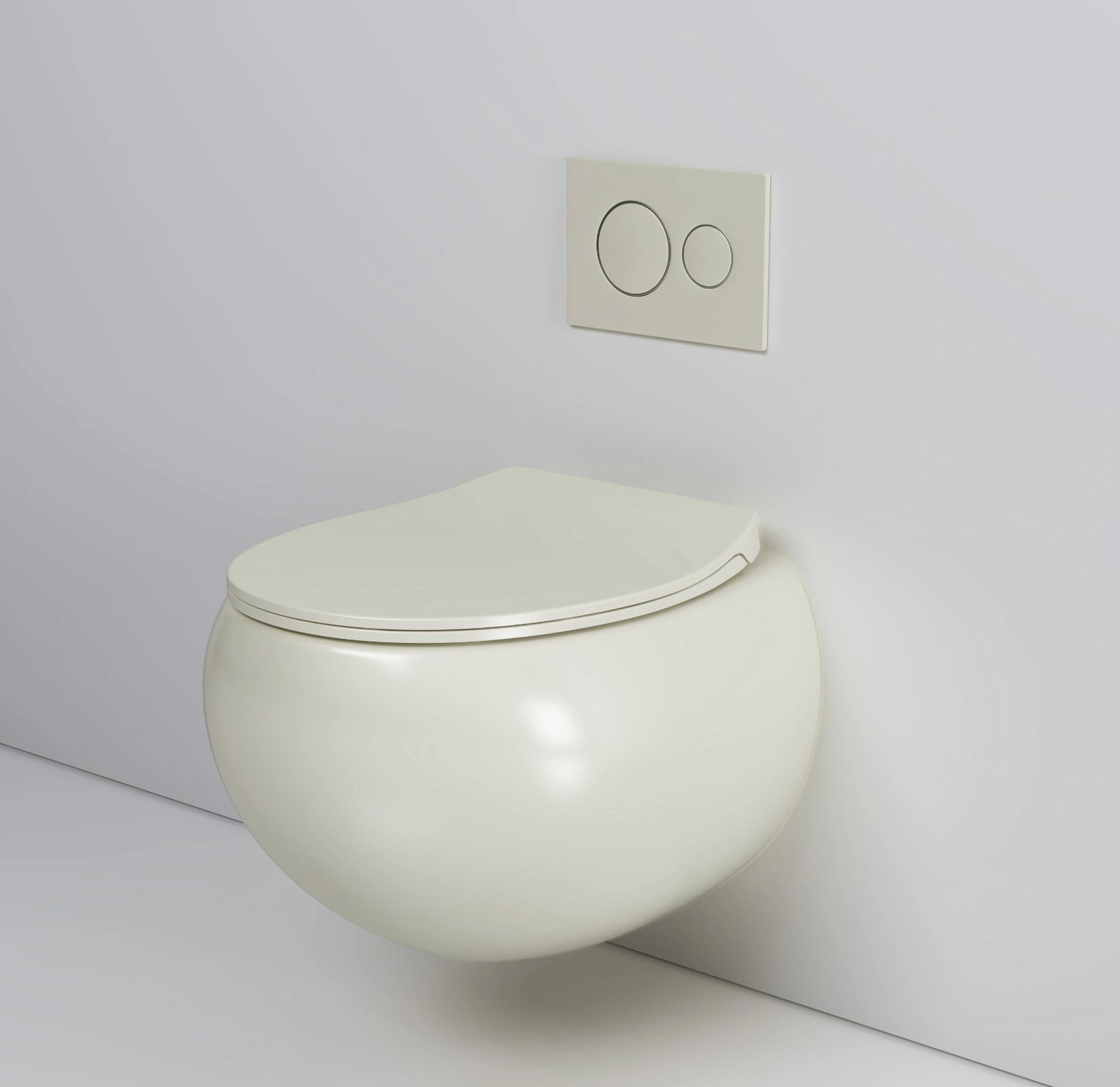 CE Cupc Watermark Matte Color Wall Mounted European Hung Toilet Basin