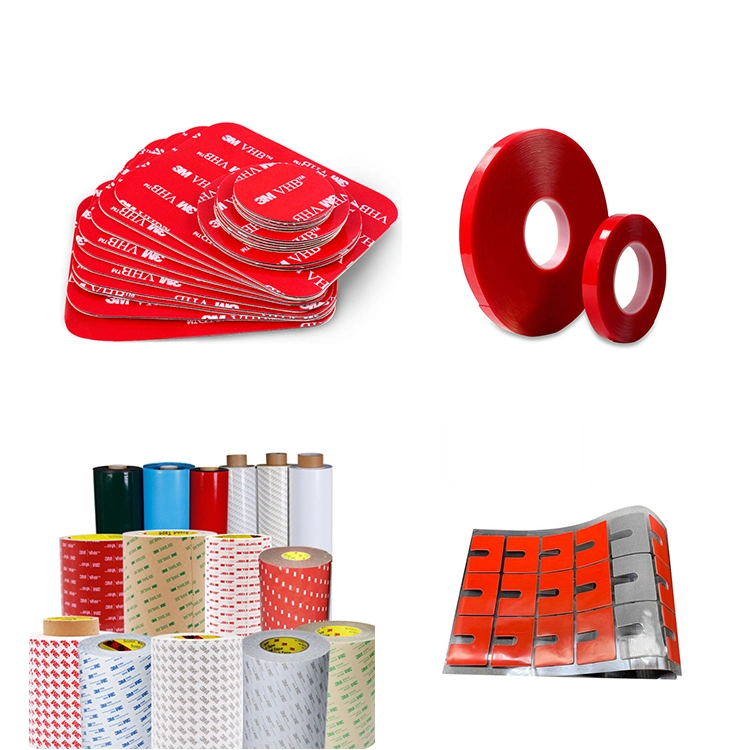 Die Cutting 3m Double Sided Foam Tape Wear-Resistant Back Adhesive 3m Double-Sided Adhesive Vhb Acrylic PVC/Pet Double-Sided Adhesive Acrylic Removable Adhesive