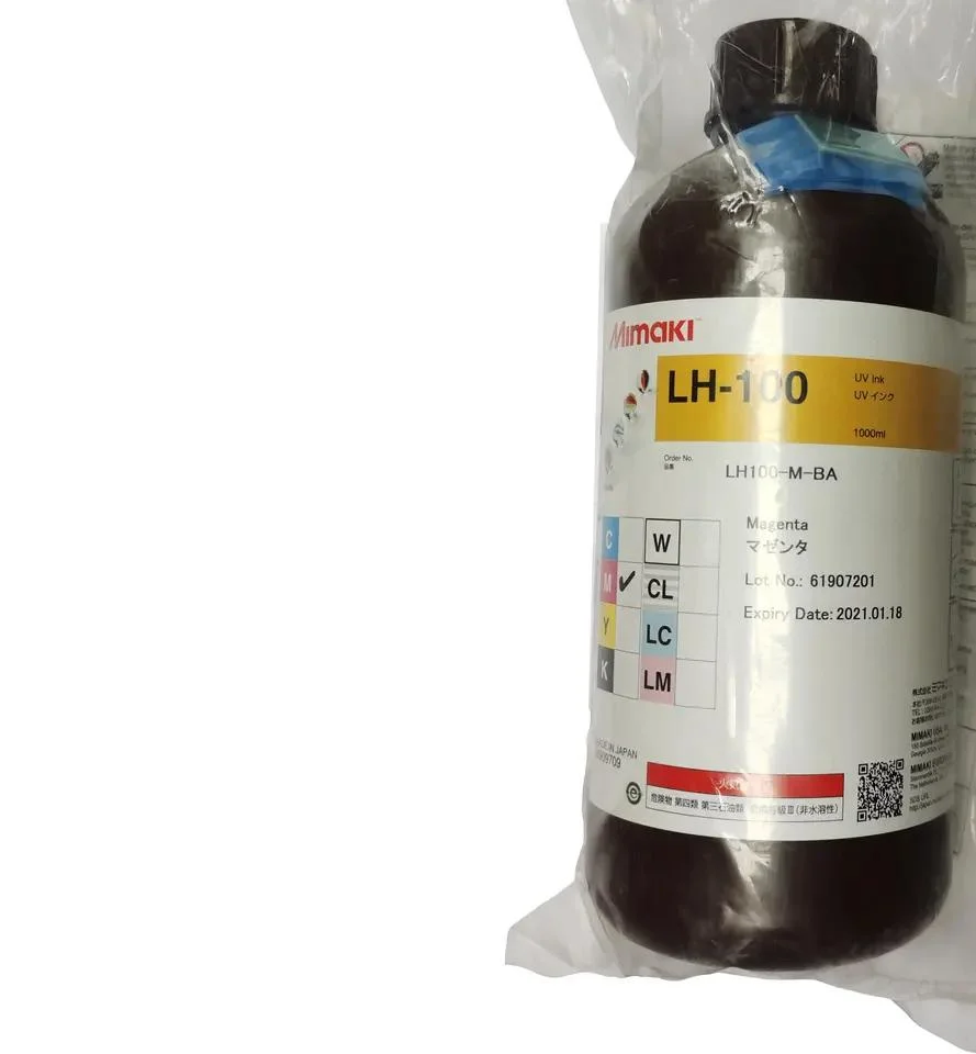 Lh-100 1litro 1000ml de tinta UV de Jfx200-2513 Ujf3042MKII 6042mkii de tinta Original Mimaki UV