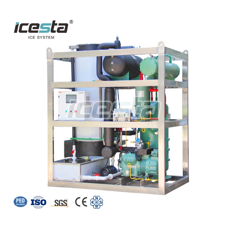 Icesta personnalisé économie d'énergie haute productivité longue durée de vie 5 Machine à glace à tube ton