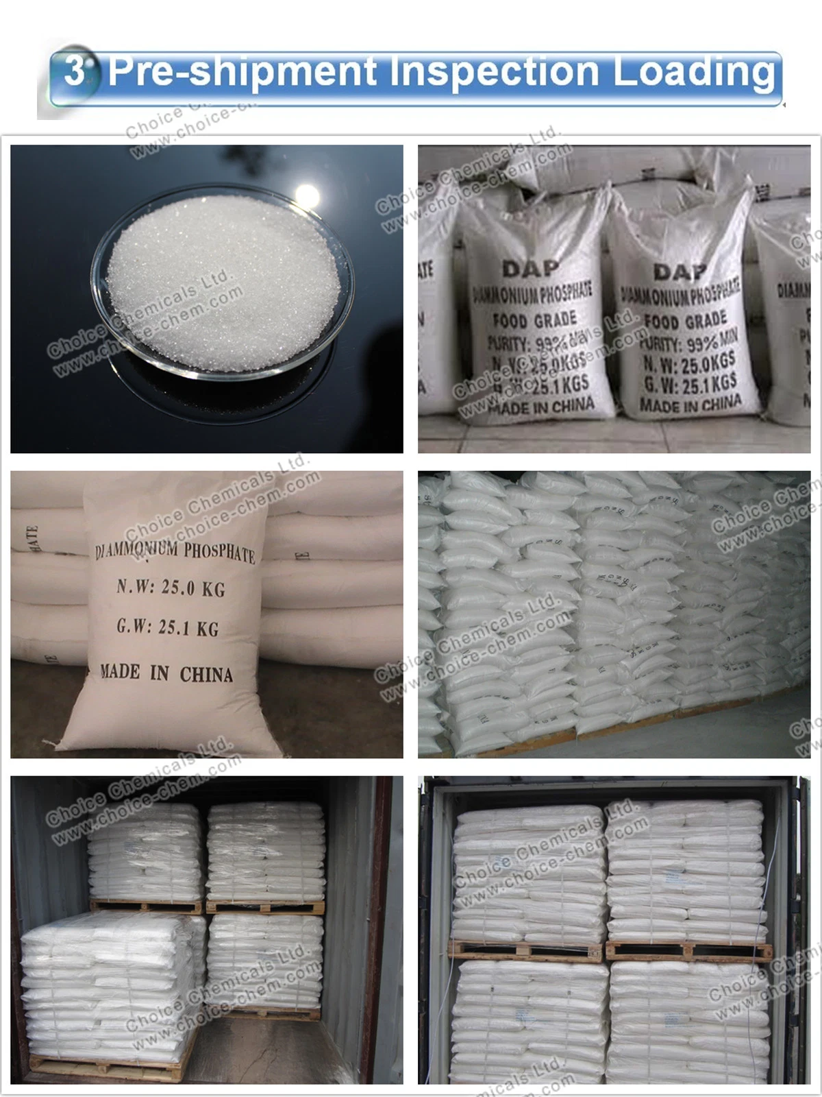 China Supplier of DAP 21-53-0 CAS 7783 28 0 Diammonium Phosphate Phosphate Fertilizer