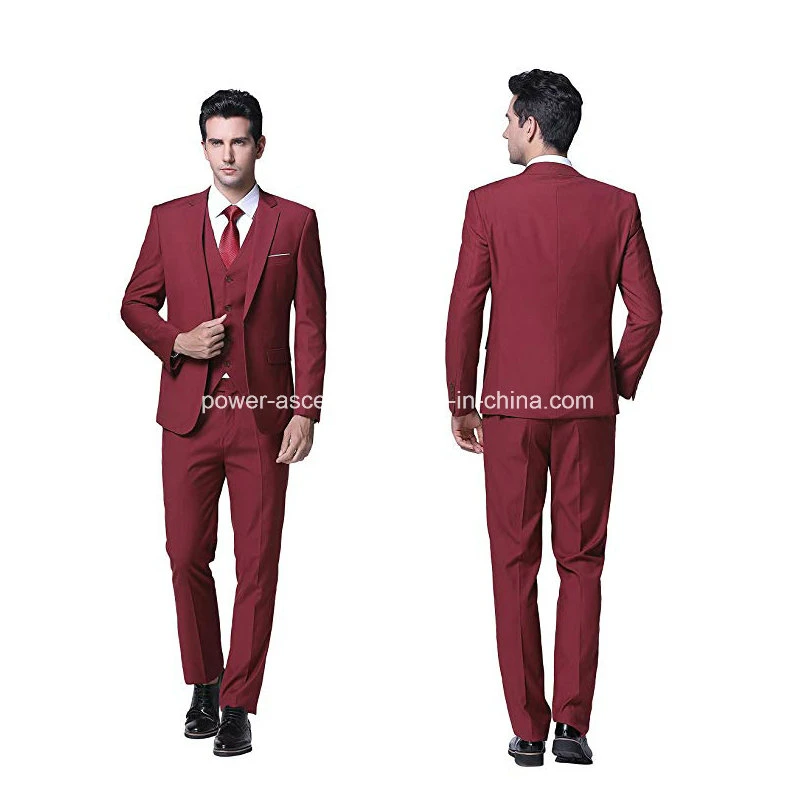 Slim Fit Man Suit 3 Piece Suit Single Breasted Tuxedo