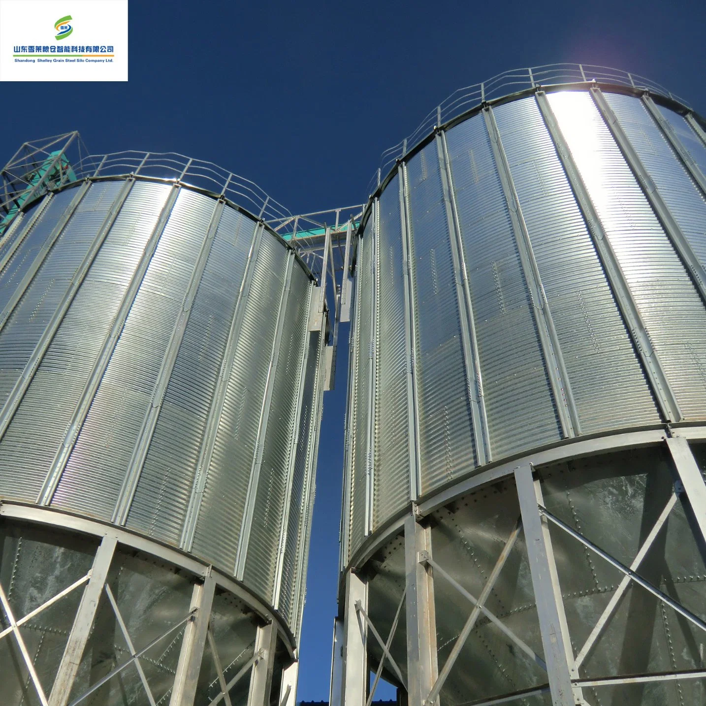 Original Factory Direct Sale High quality/High cost performance Customized Capacity Wheat Corn Paddy Rice Storage Galvanized Corrugated Steel Hopper Bottom Grain Silo