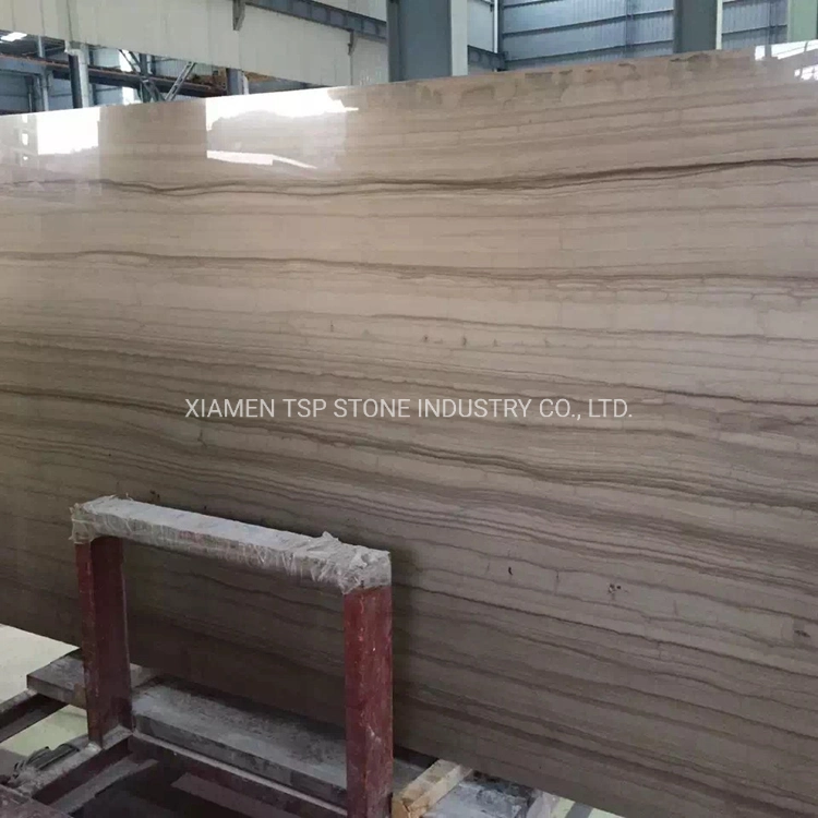 Chinesische Aten Grauer Holzvene Serpeggiante Marmorplatten für Boden Kacheln