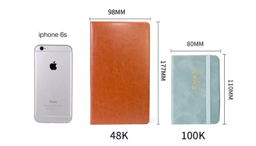 A7 Soft PU غطاء جيب ملاحظة دفتر جيب مفكرة محمول قرطاسية دفتر المذكرات
