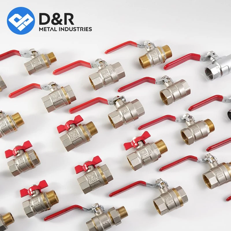 D&R Full Custom Ball Valve Factory Wholesale/Supplier Hardware Brass Valve 1/2 Inch - 3/4 Inch Water