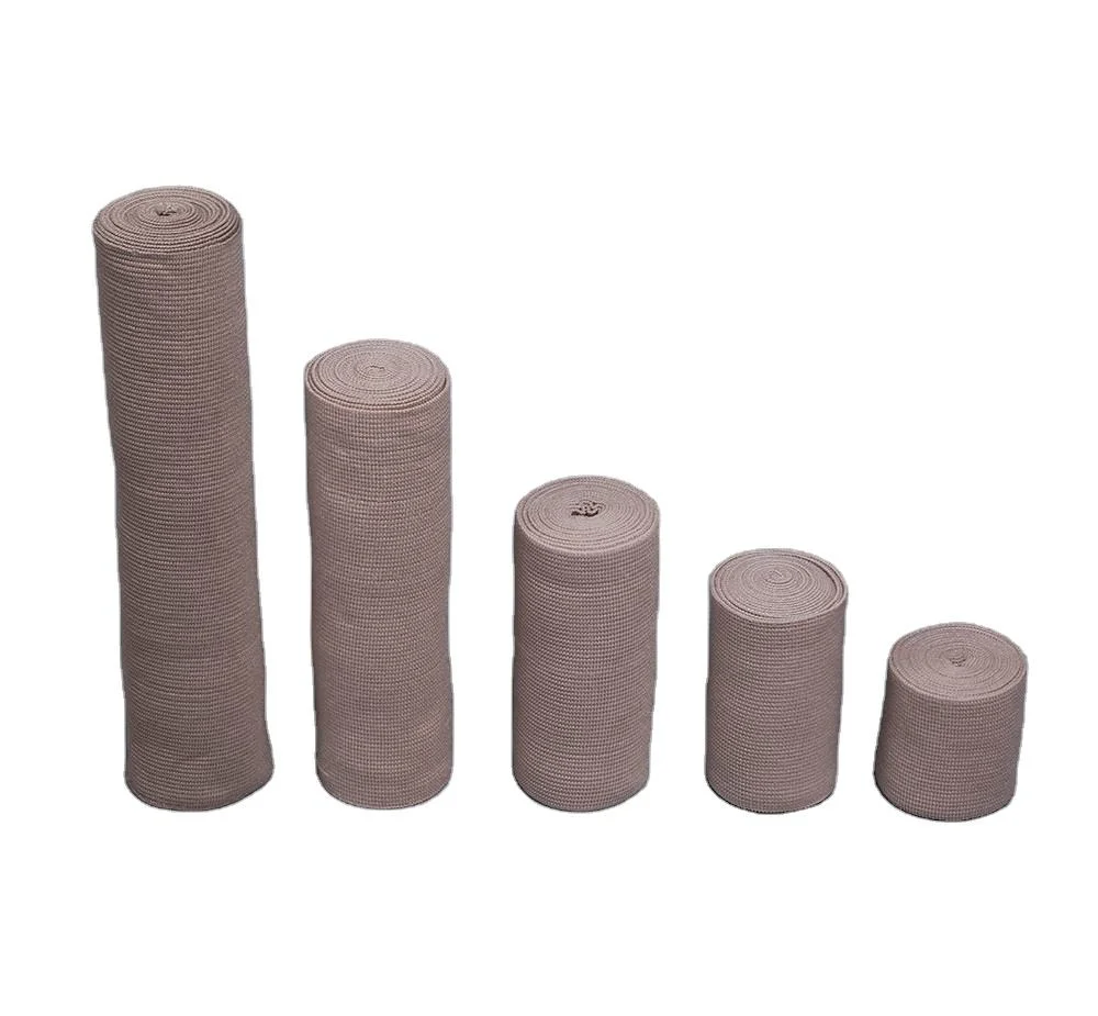 Medical Consumable High Elastic Compression Bandage with Clips