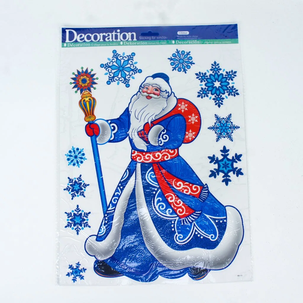 Hot Sale Christmas Sticker Window Decoration Custom Die Cut Stickers Waterproof