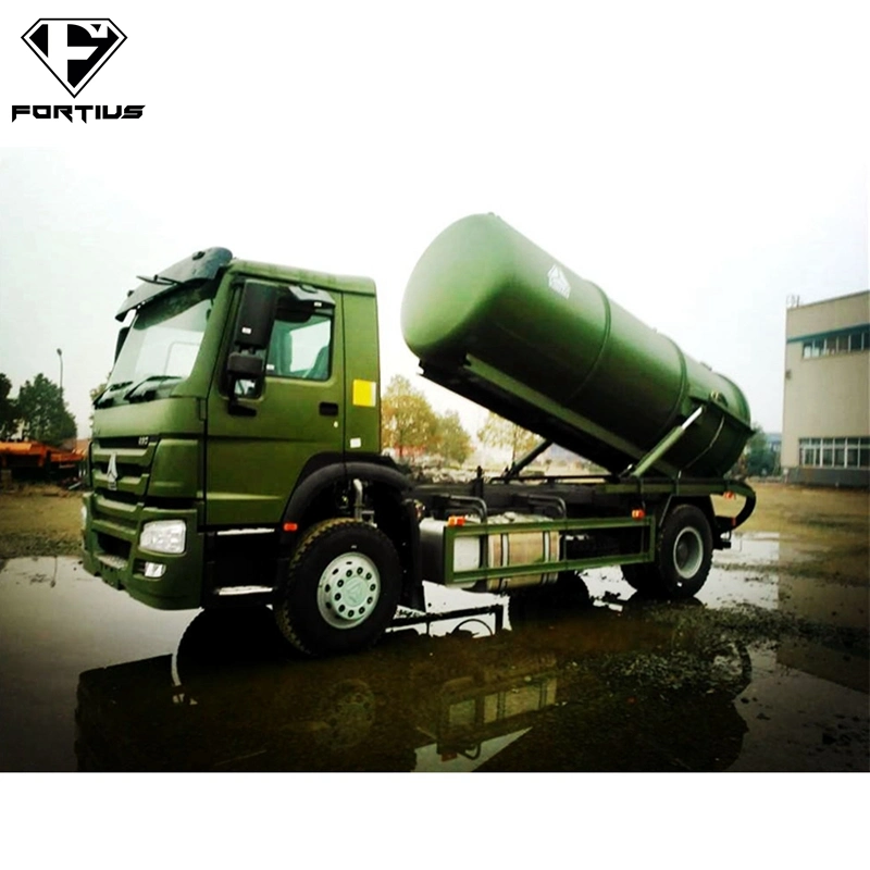 Sino Truck HOWO 4*2 266HP 10cbm 12cbm Fecal Suction Cleaning Sewage Vacuum Truck Septic Tanker Truck Price