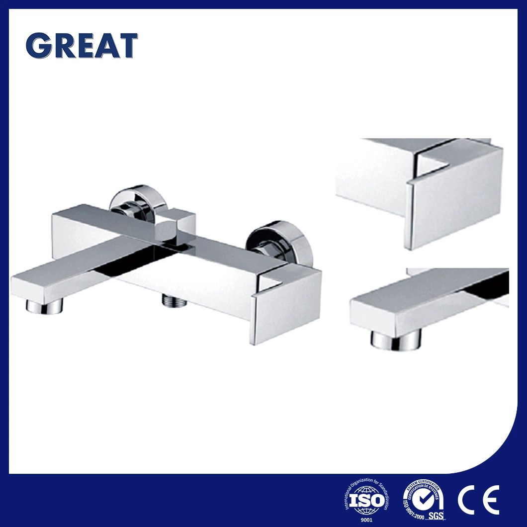 Gran cuarto de baño 1 Agujero Mayorista/Proveedors proveedores Grifo lavabo Grifería Gl8203A82 Palanca única de grifo de baño acabado dorado satinado China bañera llaves