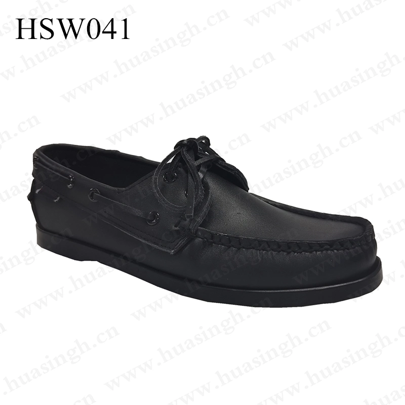 Gww, Factory Direct Anti-Slip Rubber Outsole Moccasin Shoe Handmade Dirt Resistant Genuine Leather 27-47 Size Boat Shoe Hsw041