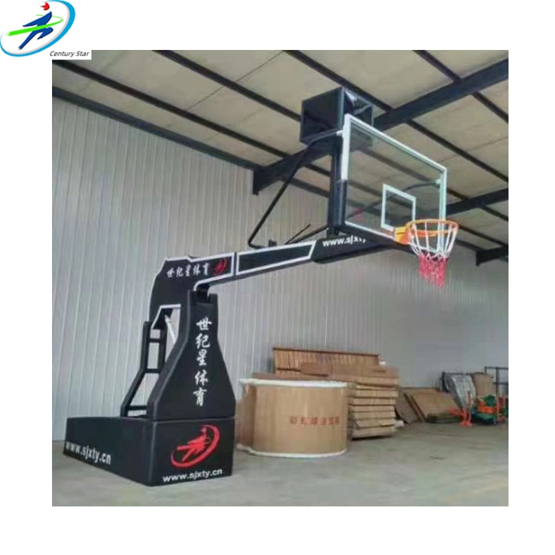 A esfera da cesta de basquete de equipamento portátil de suporte