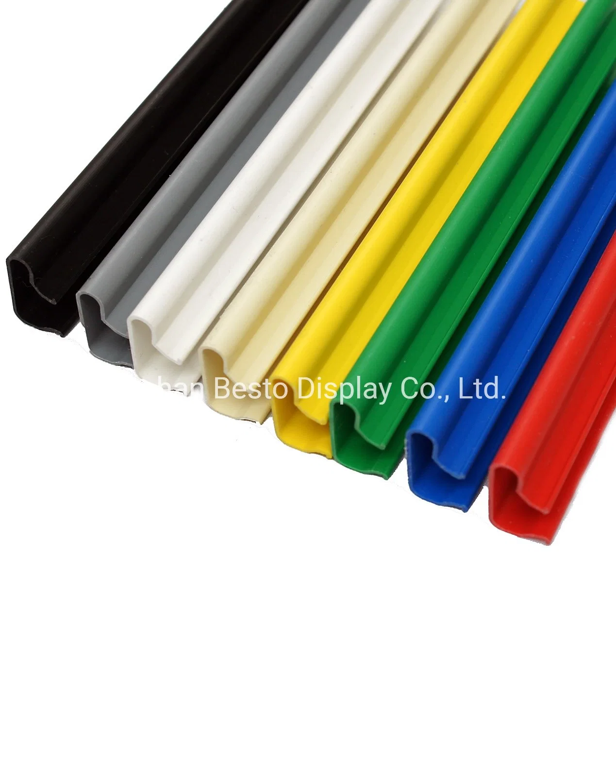 Black PVC Plastic Strip Insert Decoration for Supermarket/Store/Shop Display 2440X1mm