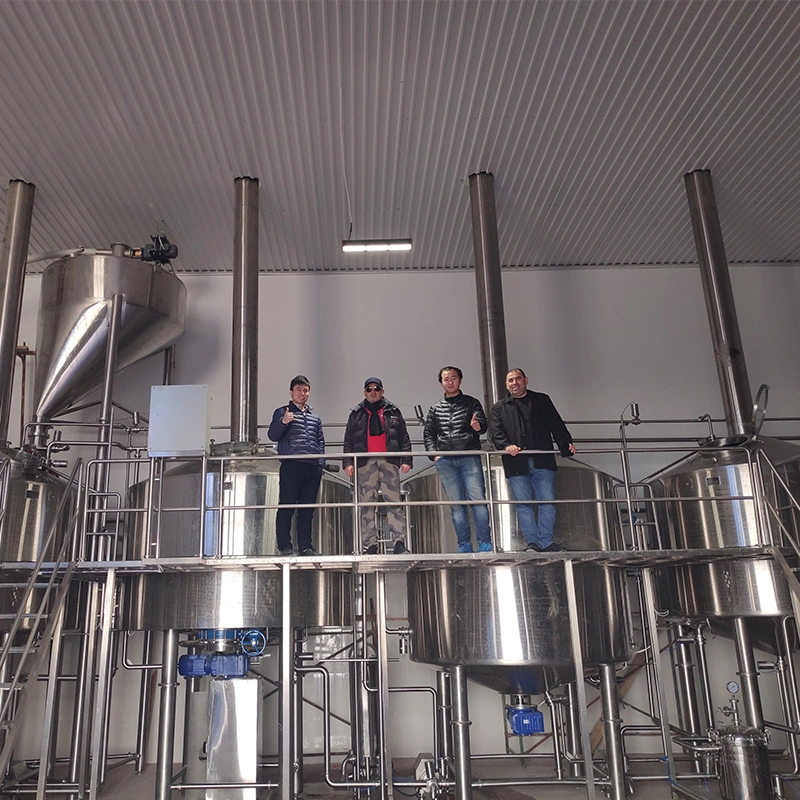 Tiantai Equipo de cerveza artesanal de alta calidad 8bbl 10bbl 15bbl 20bbl Para la producción de la planta de cerveza de Microwery 4 recipientes Brewhouse con Glycol Fermentador de refrigeración