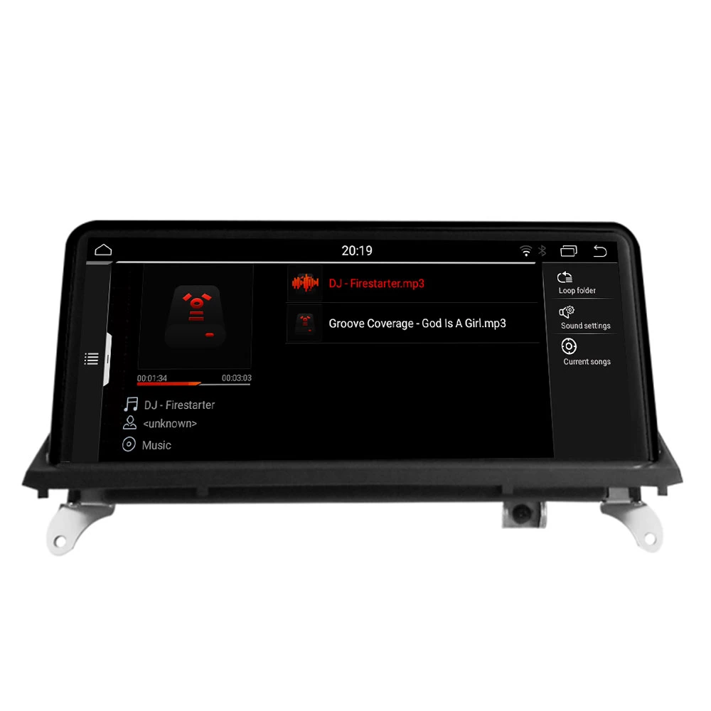 Système de navigation GPS pour radio de voiture 10.25 pouces pour BMW X5/X6 2011 2012 2013 lecteurs Android car Stereo radio navigation GPS Unité de tête