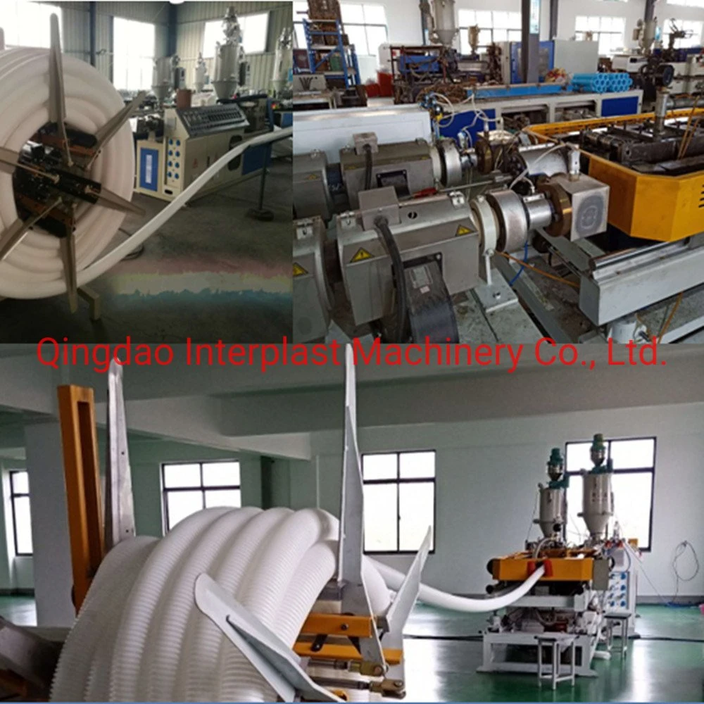 Plastic PVC/HDPE Double Wall Sewage Tube/Pipe Extruder/Corrugated Pipe Production Line