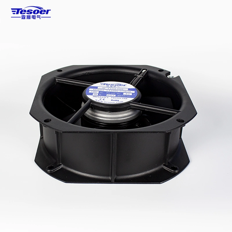 225X225X80mm AC Industrial Axial Cooling Fans/Blowers Made in China (TXA80S-225 Black)