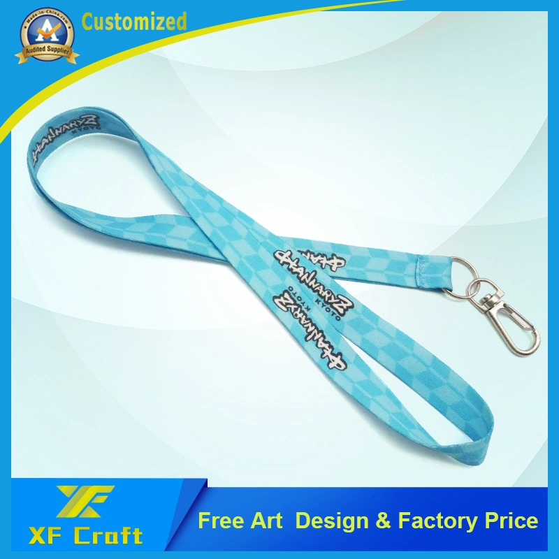 OEM precio de fábrica pantalla de seda personalizada Lanyard impreso con cualquiera Logo correas para el cuello