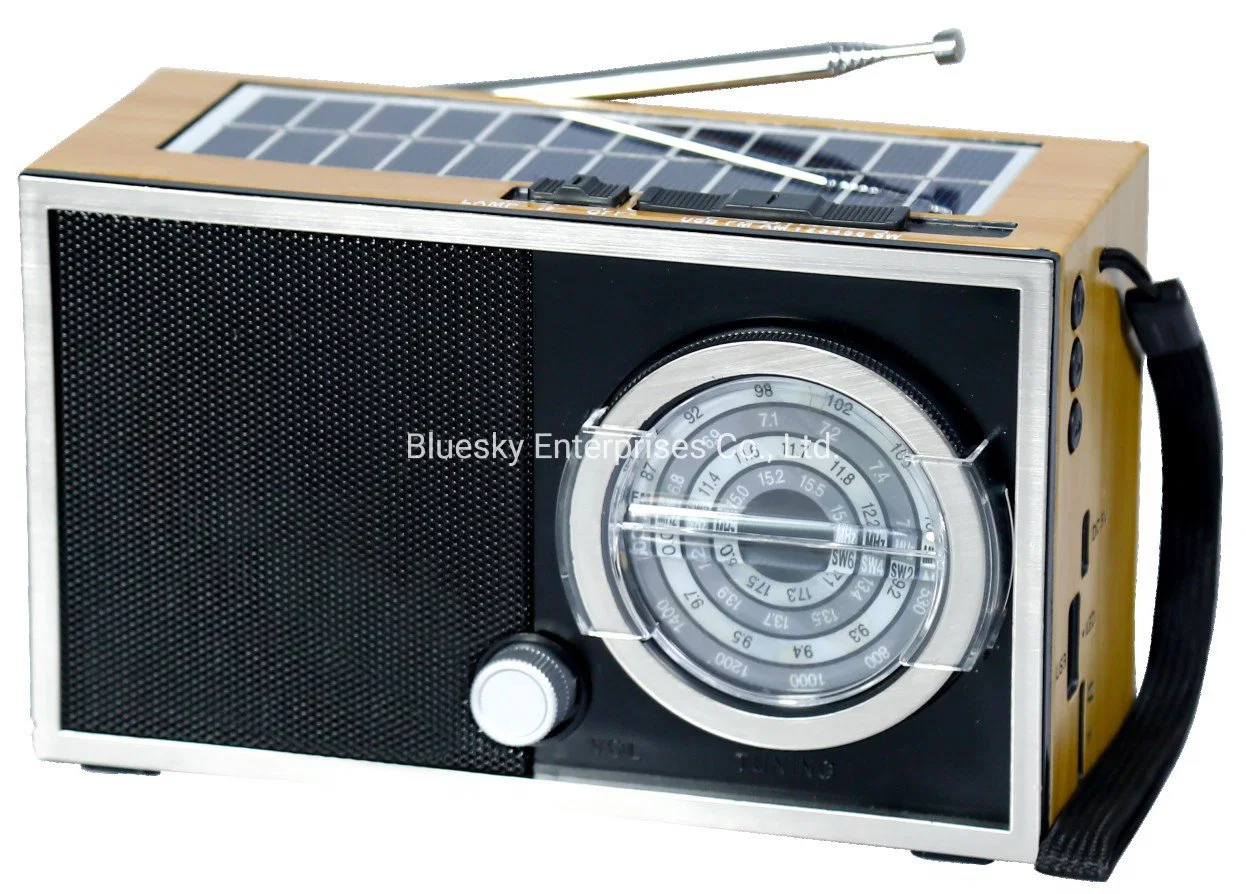 Tw679bts Neue Ankunft Best Reception Radio FM am SW mit Solarpanel USB TF Card Wireless Lautsprecher Musik-Player tragbar Radio