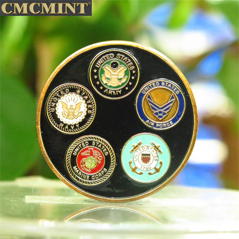 Venta caliente precios baratos Antigua Antigua Comprar Metal chapado en conmemorativo Eagle nos tungsteno puro 24K hecho personalizado de Monedas Las monedas de oro