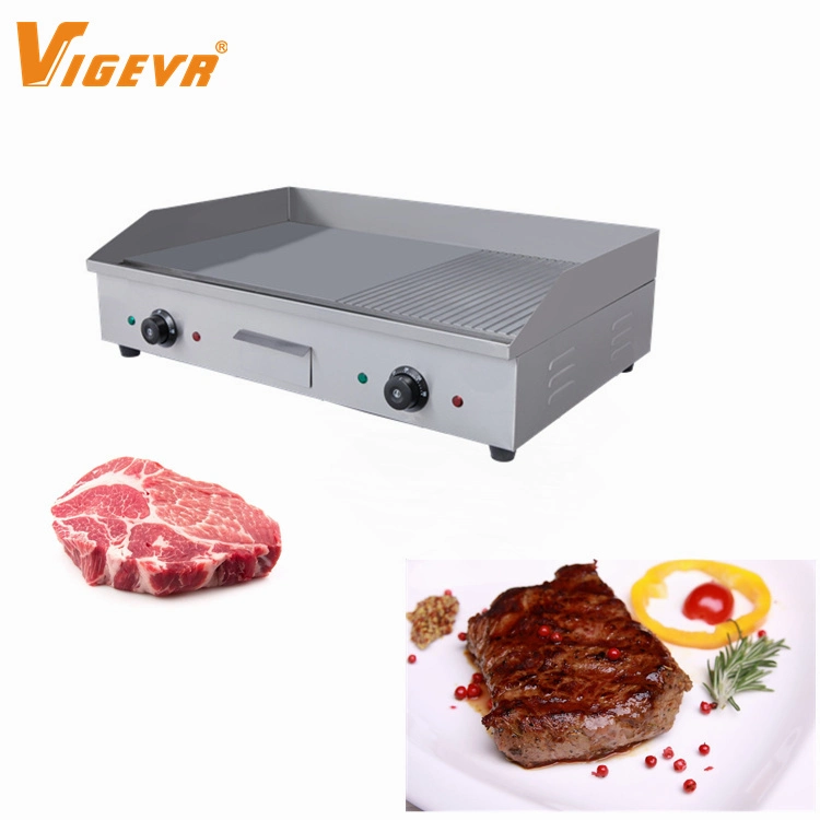 Catering Equipment Counter Top Pancake Stainless Steel Flat Plate Table Top Commercial Electric Grill Gas Griddle Grill