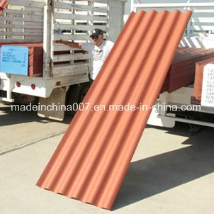 Non Asbestos Fiber Cement Corrugated Roofing Sheet Exported to Peru