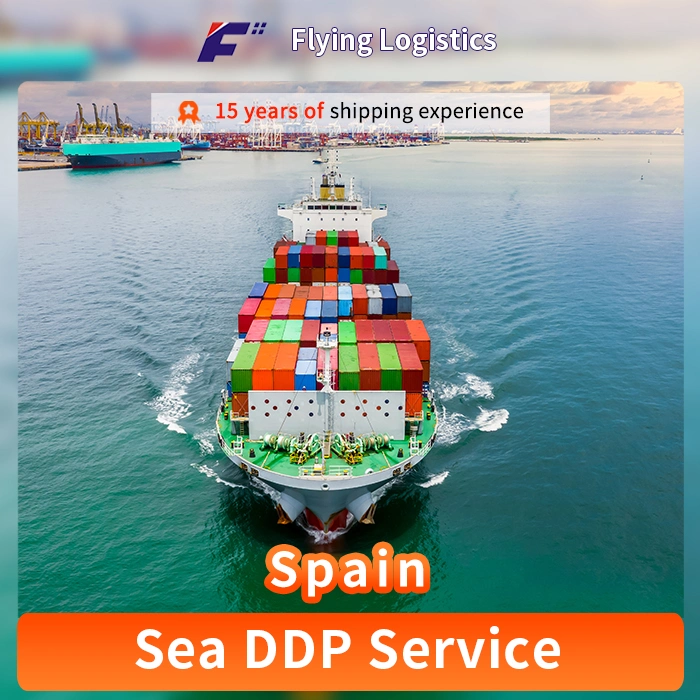 Services de logistique de transport maritime d'expédition de la Chine à l'Espagne