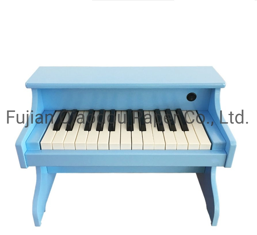 Qiaodou Electronic Music Instrument Toys Colorful Wooden Mini Child Piano for Kids