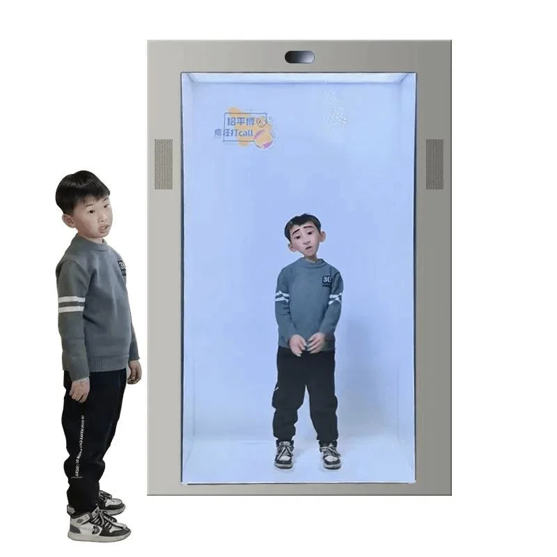 Custom 3D LCD Advertising Display 65inch Full HD See Through Transparent LCD Cabinet WiFi Transparent LCD Showcase Box