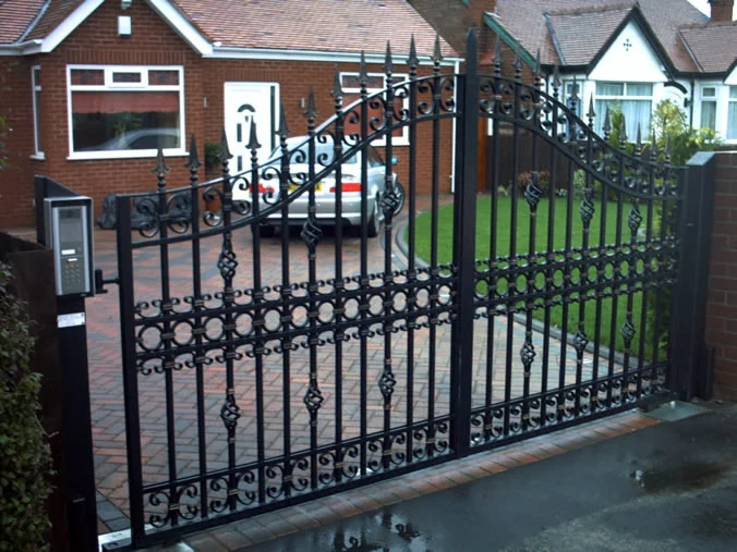 Custom Ornamental Security Wrought Iron Gates