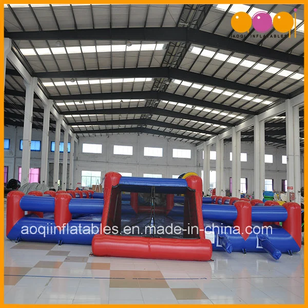 Blue and Red Inflatable Playground Soap Inflatable Football Playground (AQ1806-18)