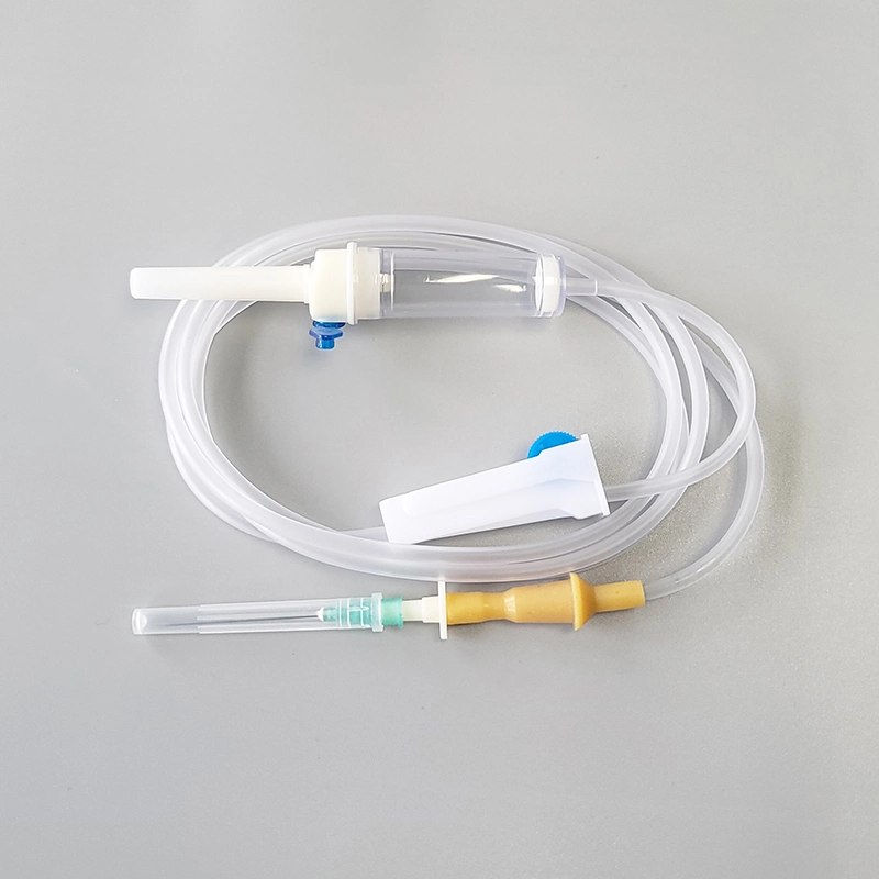 Kit d'administration IV médical stérile à usage unique, tubulure de perfusion