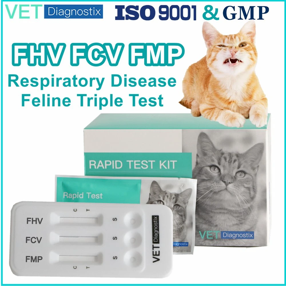 Cat Respiratory Disease Test Feline Fhv Fcv Fmp Triple Antigen Diagnostic Test