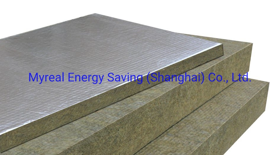 External Wall Insulation Glass Rock Wool 30-100mm Thickness Soundproof Thermal Insulation Panel Board for Building Fireproof