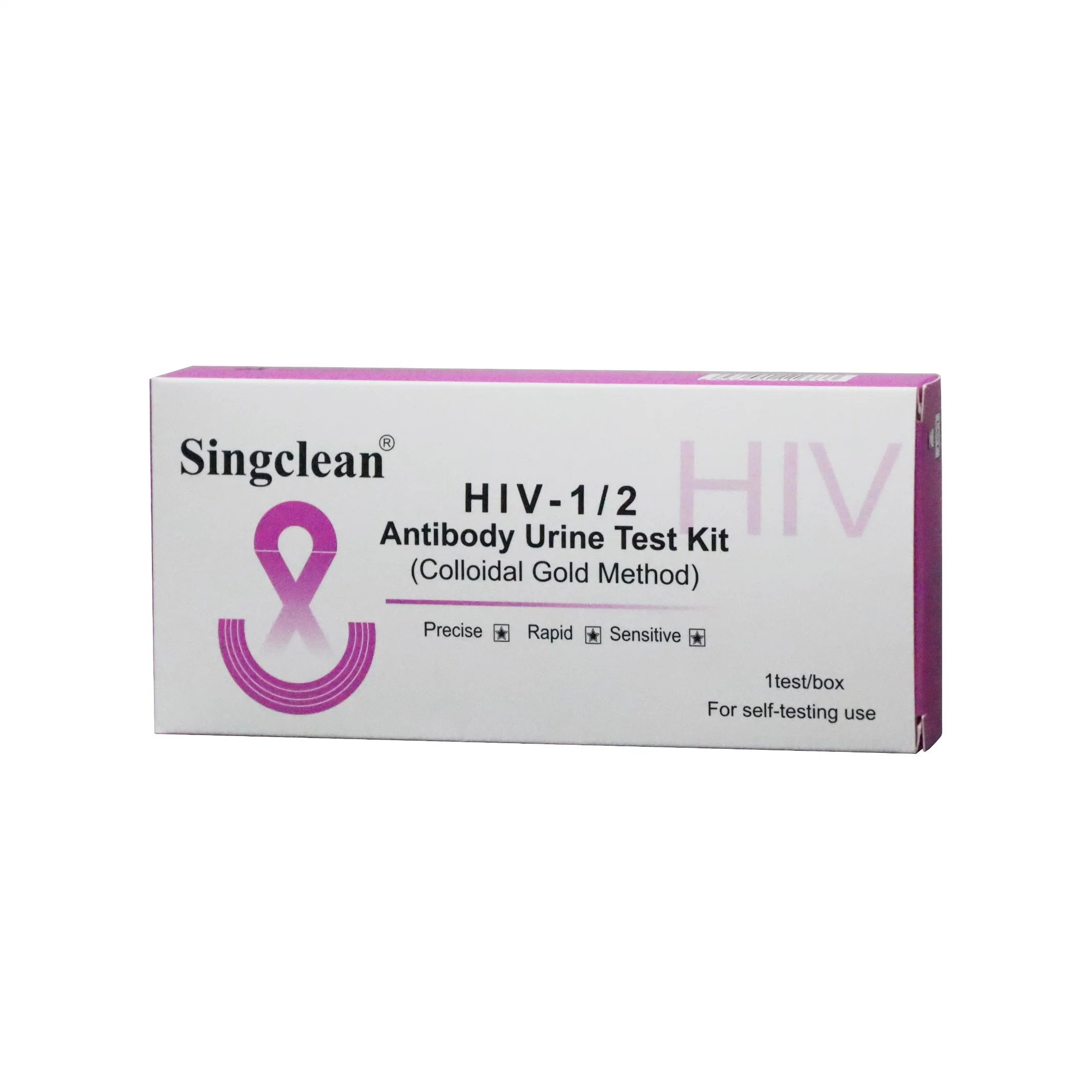 Singclean Wholesale/Supplier aprobado por la CE Std AIDS Early Result Diagnóstico rápido Dispositivo médico IVD reactivo de orina VIH 1/2 Prueba de anticuerpo de orina Para Immunodeficiencia adquirida