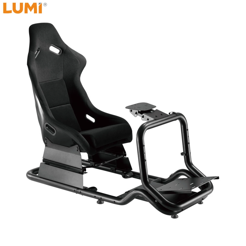 Cadeira de jogo de vídeo para carro com estrutura de volante de fábrica Cockpit do simulador de corridas