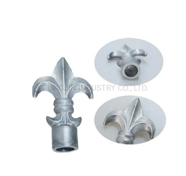 Aluminum Fence & Railing Spear Points/Finials/Spear Tops Flower Type for 19mm Round Picket