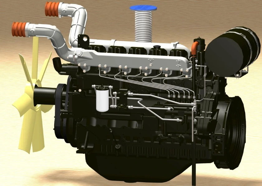 محرك ديزل من الفئة Man المبرد بالمياه بقدرة 300 كيلووات-660 كيلووات مع شهادة CE