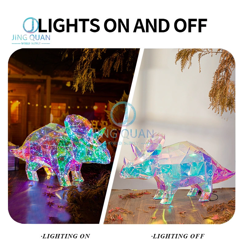 Triceratops Creative 3D Lighting LED Festive Decoration Indoor Night Light LED Christmas Lamp Kid's Room Decoration