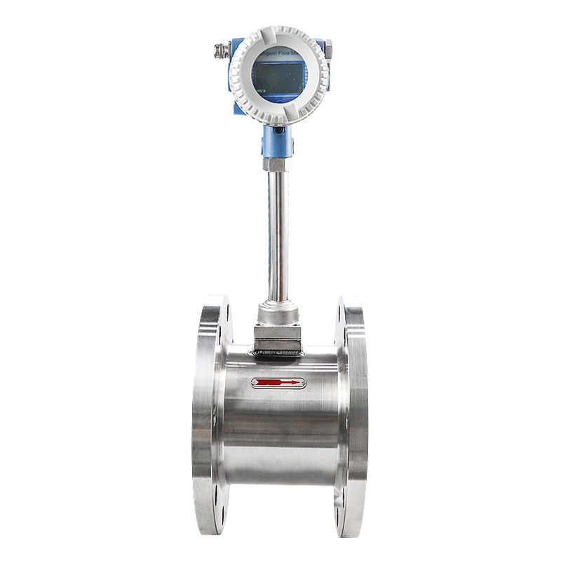 24 VDC Digital Modbus Steam Liquids Flow Measurement 4~20mA Customized Vortex Flowmeter