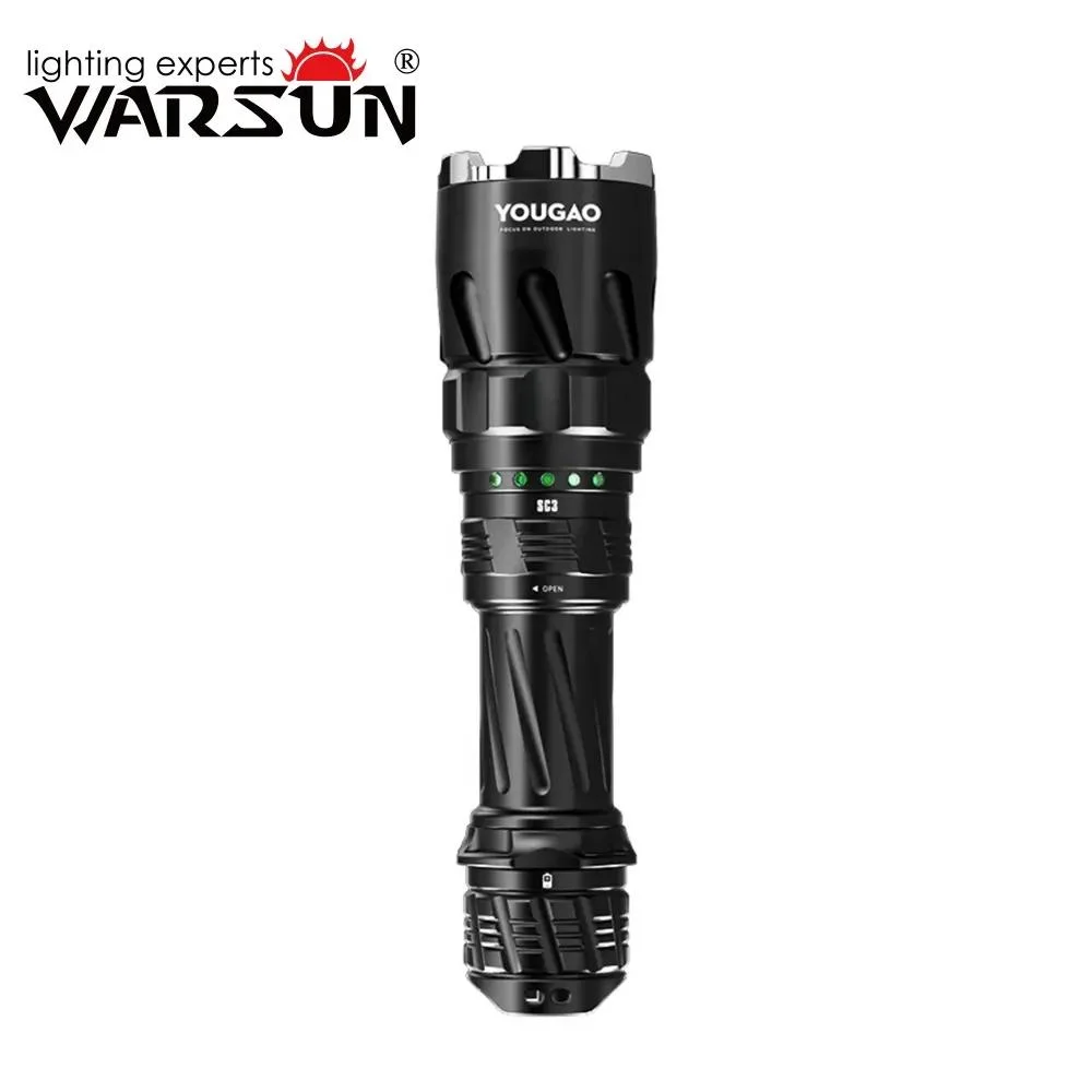 Yougao Sft40 15000lm Rechargeable Waterproof Portable High Mode Long Range Flashlight