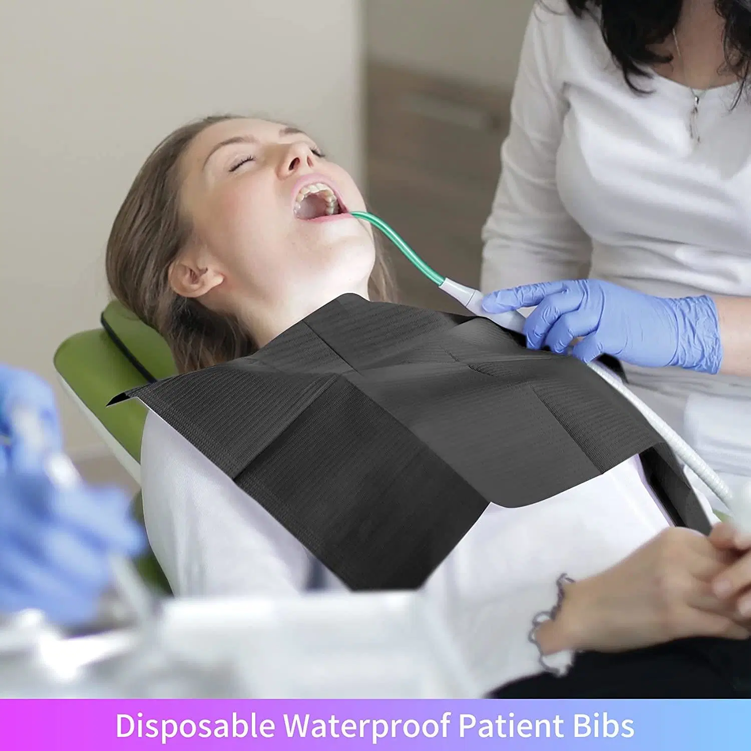 Disposable Dental Bibs Comfortable Waterproof Dental Bibs for Dental