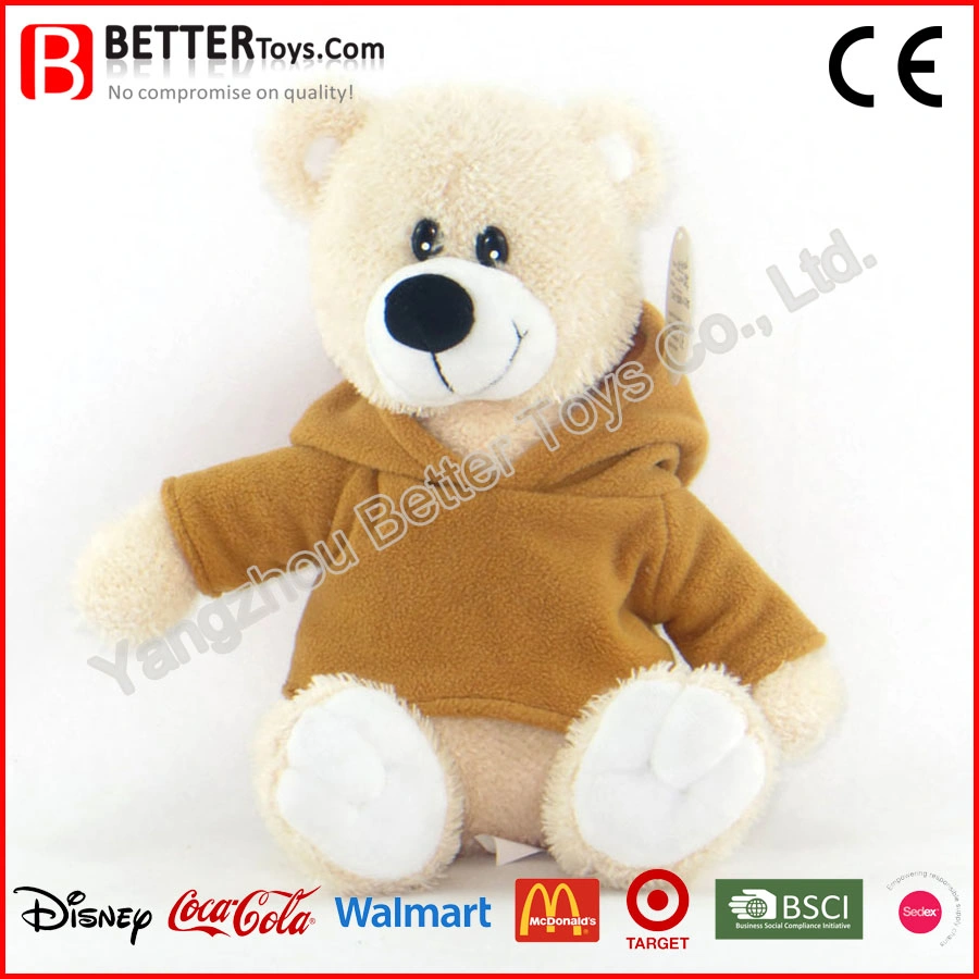 BSCI Certified Promotion Gift Plush Teddy Bear Toy in Hoodie