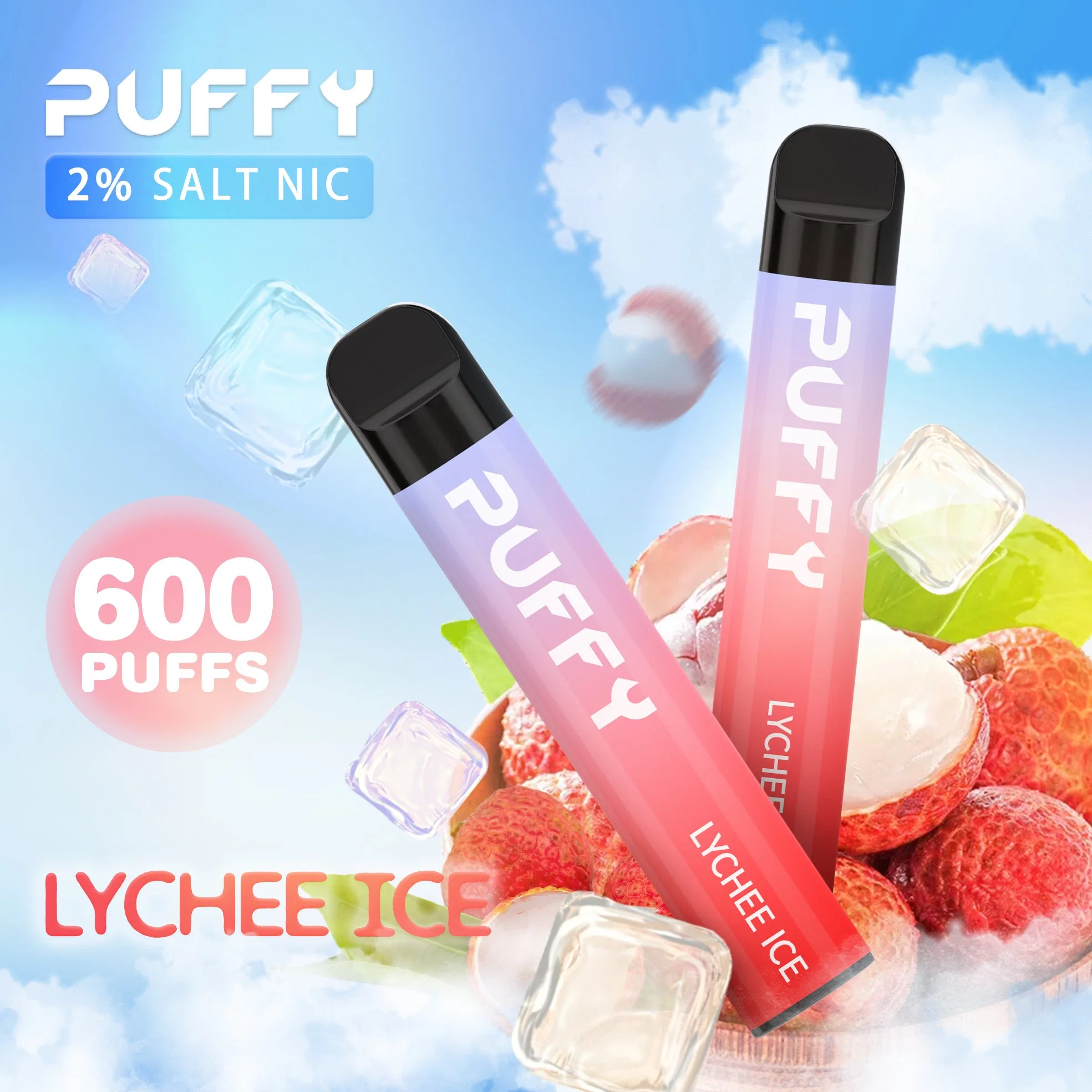 Puffy Bar Puff Bar Puff Plus 600 Puffs 800 Puffs Einweg-Vape OEM/ODM tpd-konform